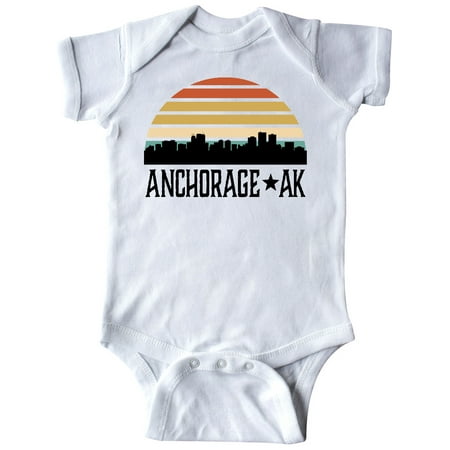 Inktastic Anchorage Alaska Skyline Gift Baby Boy or Baby Girl Bodysuit