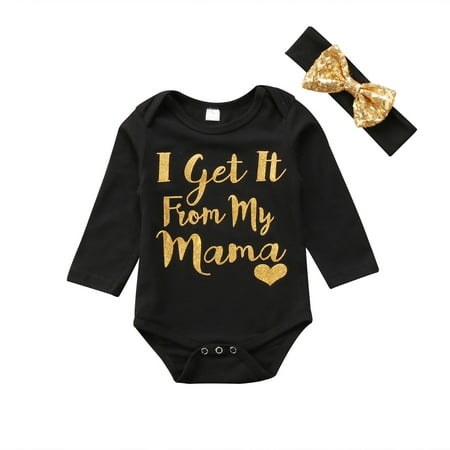 Felcia Newborn Baby Girl Jumpsuit Long Sleeve Letter Printed Bodysuit Sequins Headban
Felcia Newborn Baby Girl Jumpsuit Long Sleeve Letter Printed Bodysuit Sequins Headban