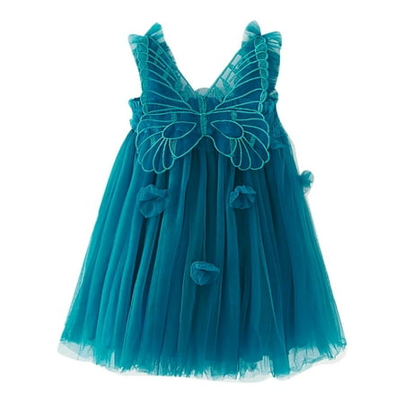 UHUYA Toddler Dress Kids Baby Girls Cute Summer Mesh Elegant Flower Wing Suspenders Dress Skirt Blue A 3-4 Years
UHUYA Toddler Dress Kids Baby Girls Cute Summer Mesh Elegant Flower Wing Suspenders Dress Skirt Blue A 3-4 Years