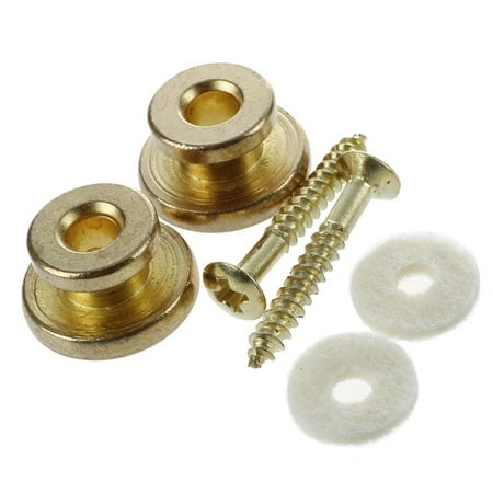 2pcs Strap Button w/ Mounting Screw for Guitar Mandolin