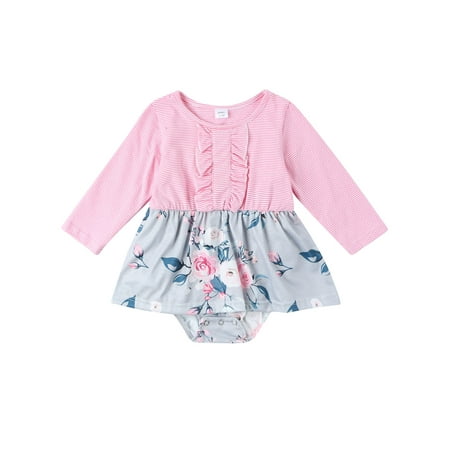 Mubineo Parent-child Long Sleeve Dress Pink Stripe and Floral Printed Pattern Round Collar One-piece for Kids/ Babies/ Women
Mubineo Parent-child Long Sleeve Dress Pink Stripe and Floral Printed Pattern Round Collar One-piece for Kids/ Babies/ Women