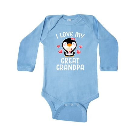 Inktastic I Love My Great Grandpa with Cute Penguin and Hearts Gift Baby Girl Long Sleeve Bodysuit
Inktastic I Love My Great Grandpa with Cute Penguin and Hearts Gift Baby Girl Long Sleeve Bodysuit