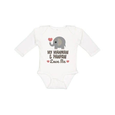 Inktastic Mawmaw and Pawpaw Love Me Grandson Granddaughter Gift Baby Boy or Baby Girl Long Sleeve Bodysuit 
Inktastic Mawmaw and Pawpaw Love Me Grandson Granddaughter Gift Baby Boy or Baby Girl Long Sleeve Bodysuit