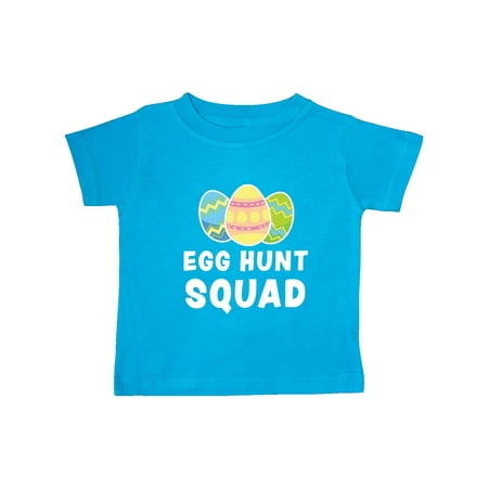 Inktastic Egg Hunt Squad with Easter Eggs Gift Baby Boy or Baby Girl T-Shirt