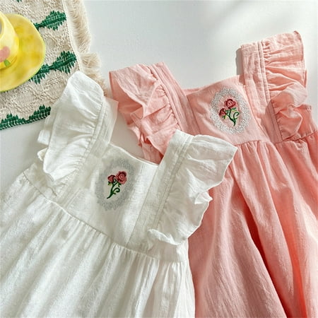 PEASKJP Casual Summer Dresses Toddler Girls Dress Sleeveless Floral Printed Bowknot Chiffon Pageant Dress Pink 2-3 Years
PEASKJP Casual Summer Dresses Toddler Girls Dress Sleeveless Floral Printed Bowknot Chiffon Pageant Dress Pink 2-3 Years