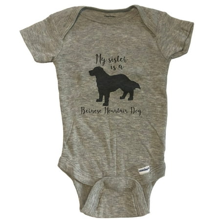 My Sister Is A Bernese Mountain Dog Cute Dog Baby Bodysuit - Bernese Mountain Dog One Piece Baby Bodysuit - Grey
My Sister Is A Bernese Mountain Dog Cute Dog Baby Bodysuit - Bernese Mountain Dog One Piece Baby Bodysuit - Grey