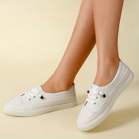 Women s Slip On Sneakers Casual Low Top Flat Skate Shoes All-Match Whiter Trainers
Women s Slip On Sneakers Casual Low Top Flat Skate Shoes All-Match Whiter Trainers