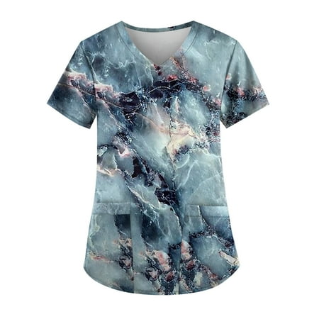 Strungten Plus Size Printed Scrub Working Uniform Tops For Women V-Neck Short Sleeve T-Shirts Workwear Tee With Pockets dressy blouses for women
Strungten Plus Size Printed Scrub Working Uniform Tops For Women V-Neck Short Sleeve T-Shirts Workwear Tee With Pockets dressy blouses for women