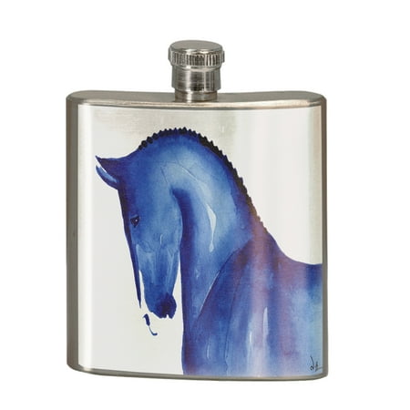 KuzmarK 6 oz. Stainless Steel Pocket Hip Liquor Flask - Warmblood Sports Horse in Blue Abstract Horse Art by Denise Every
KuzmarK 6 oz. Stainless Steel Pocket Hip Liquor Flask - Warmblood Sports Horse in Blue Abstract Horse Art by Denise Every