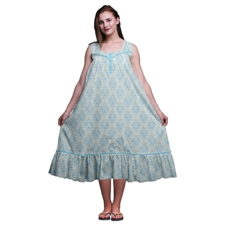 Bimba Baby Blue2 Floral Leaves & Damask Sleeveless Night Gown For Womens Cotton Printed Nightwear Ladies Sleepwear XXX-Large
Bimba Baby Blue2 Floral Leaves & Damask Sleeveless Night Gown For Womens Cotton Printed Nightwear Ladies Sleepwear XXX-Large