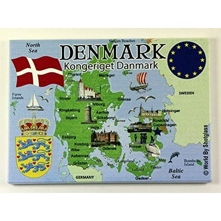 Denmark EU Series Souvenir Fridge Magnet 2.5 x 3.5