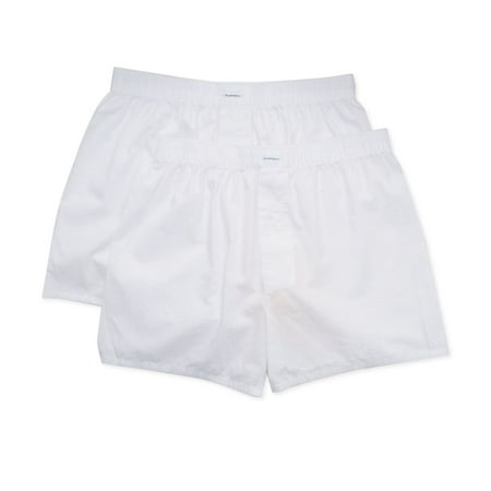 Men s Bread and Boxers 223 100% Organic Cotton Boxer - 2 Pack (White M)