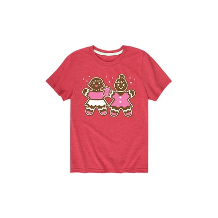 Instant Message - Girly Gingerbread - Toddler Short Sleeve Tee