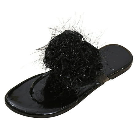 MIASHUI Womens Sandals Shoes Casual Glitter Flower Glossy Beach Outer Wear Flat Bottom Large Size Sandal Slippers Casual Summer Shoes Black 6.5
MIASHUI Womens Sandals Shoes Casual Glitter Flower Glossy Beach Outer Wear Flat Bottom Large Size Sandal Slippers Casual Summer Shoes Black 6.5