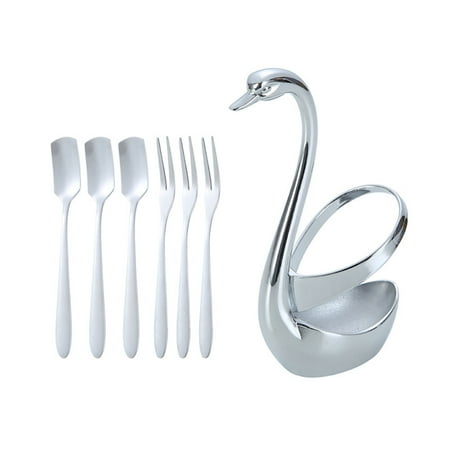 Stainless Steel Long Handle Scoops Serving Forks Set with Holder Teaspoons Coffee Spices Sugar Dinnerware Household Cafe Silver
Stainless Steel Long Handle Scoops Serving Forks Set with Holder Teaspoons Coffee Spices Sugar Dinnerware Household Cafe Silver