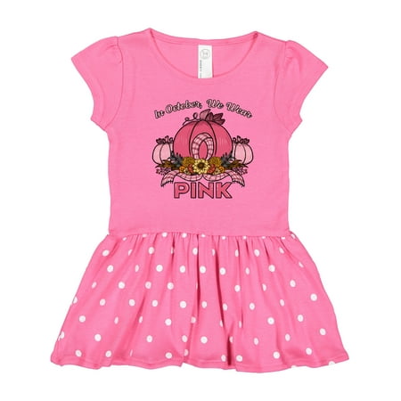 Inktastic In October We Wear Pink with Ribbon and Pink Pumpkins Gift Toddler Girl Dress
Inktastic In October We Wear Pink with Ribbon and Pink Pumpkins Gift Toddler Girl Dress