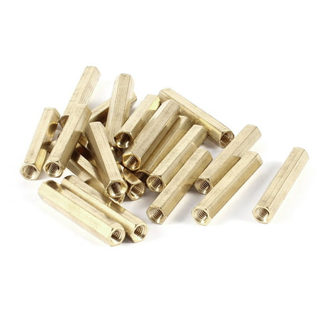 Computer Motherboard M4x35 M4 Female Threaded Bolts Brass Standoff
Spacer 20 Pcs