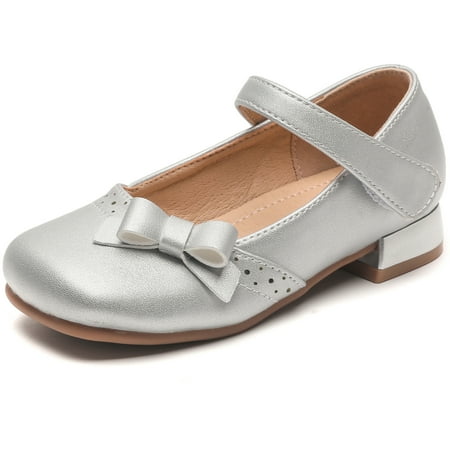 DADAWEN Girls Dress Shoes Mary Jane Low Heel Shoes for Toddlers Perfect for Weddings Parties and School Silver Size 1.5
DADAWEN Girls Dress Shoes Mary Jane Low Heel Shoes for Toddlers Perfect for Weddings Parties and School Silver Size 1.5
