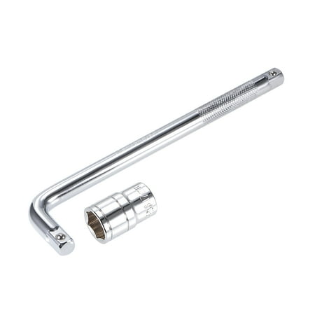 Socket Accessory Set 17mm 6-Point Shallow Socket 10 L-Shape Extension Handle with 1/2 Drive
Socket Accessory Set 17mm 6-Point Shallow Socket 10 L-Shape Extension Handle with 1/2 Drive