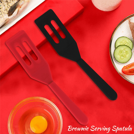 Serving Spatula Silicone Turner Heat-Resistant Cookie Spatula Slotted Spatula (Red and Black 2)
Serving Spatula Silicone Turner Heat-Resistant Cookie Spatula Slotted Spatula (Red and Black 2)
