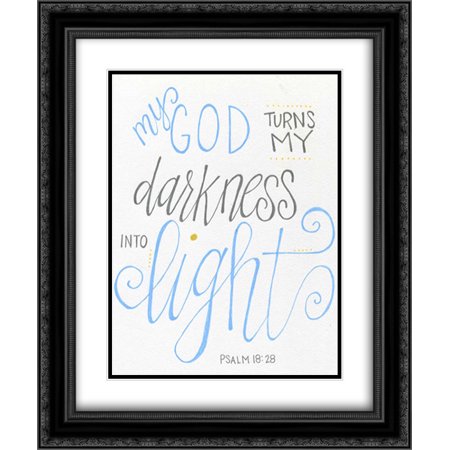Darkness to Light 2x Matted 20x24 Black Ornate Framed Art Print by Rogosich, Alli