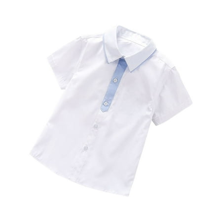 LNWUY Boys Summer Solid Color Thin Shirts Children Skin-Friendly Comfy Breathable Short-Sleeved Casual Top White 8 Years
LNWUY Boys Summer Solid Color Thin Shirts Children Skin-Friendly Comfy Breathable Short-Sleeved Casual Top White 8 Years