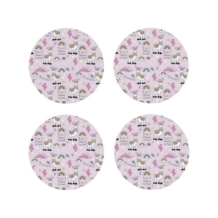 Leather Coasters with Heat-resistant for Drinks Funny Cute Alpaca Cactus Pink -标题2 Round Shape
Leather Coasters with Heat-resistant for Drinks Funny Cute Alpaca Cactus Pink -标题2 Round Shape