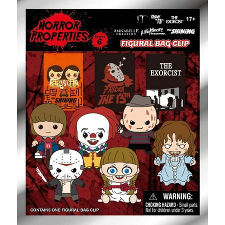3D Figural Foam Bag Clip Horror Series 6 Mystery Pack