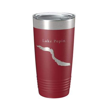 Lake Pepin Map Tumbler Travel Mug Insulated Laser Engraved Coffee Cup Minnesota Wisconsin 20 oz Maroon
Lake Pepin Map Tumbler Travel Mug Insulated Laser Engraved Coffee Cup Minnesota Wisconsin 20 oz Maroon