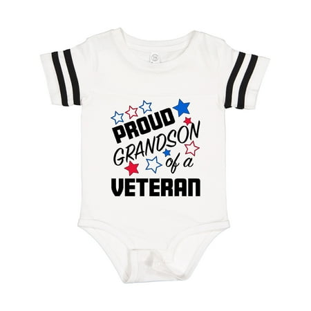 Inktastic Proud Grandson of a Veteran- Veterans Day Gift Baby Boy Bodysuit