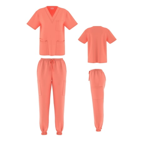 Unisex STRETCH Jogger Scrub Set Solid V-Neck Top Men Women Jogger Nurse Uniform
Unisex STRETCH Jogger Scrub Set Solid V-Neck Top Men Women Jogger Nurse Uniform