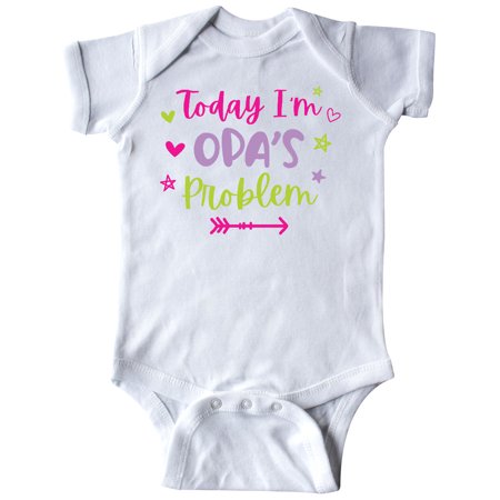 Inktastic Child Funny Today Im Opas Problem Gift Baby Girl Bodysuit