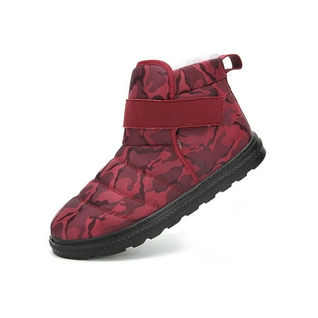 Woobling Womens Men Winter Warm Snow Booties Magic Tape Flat Ankle Snow Boots Size 5-13
Woobling Womens Men Winter Warm Snow Booties Magic Tape Flat Ankle Snow Boots Size 5-13