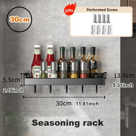 Dechoicelife Kichen Organizer Spices Aluminum Multifunctional Kichen Shelf Storage Rack Wall Mounted Kitchen Organizer for Spices
Dechoicelife Kichen Organizer Spices Aluminum Multifunctional Kichen Shelf Storage Rack Wall Mounted Kitchen Organizer for Spices
