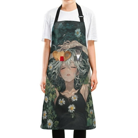WOBOGO Silver Hair Lass Long Apron Waterdrop Resistant with 2 Pockets Cooking Kitchen Chef Apron for Women Men
WOBOGO Silver Hair Lass Long Apron Waterdrop Resistant with 2 Pockets Cooking Kitchen Chef Apron for Women Men