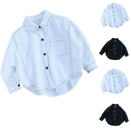 kakina CMSX Toddler Girls Boys Denim Shirt Oversized Button Down Shacket Solid Color Long Sleeve Jean Shirt Fall Jacket Tops with Pocket
kakina CMSX Toddler Girls Boys Denim Shirt Oversized Button Down Shacket Solid Color Long Sleeve Jean Shirt Fall Jacket Tops with Pocket