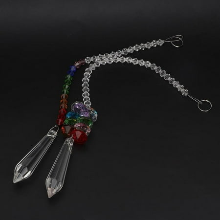 LYUMO 2 Pcs Popular Long Crystal Pendant Colorful Sun-Catchers Prisms Hanging Ornament Rainbow Maker Crystal Pendants
LYUMO 2 Pcs Popular Long Crystal Pendant Colorful Sun-Catchers Prisms Hanging Ornament Rainbow Maker Crystal Pendants