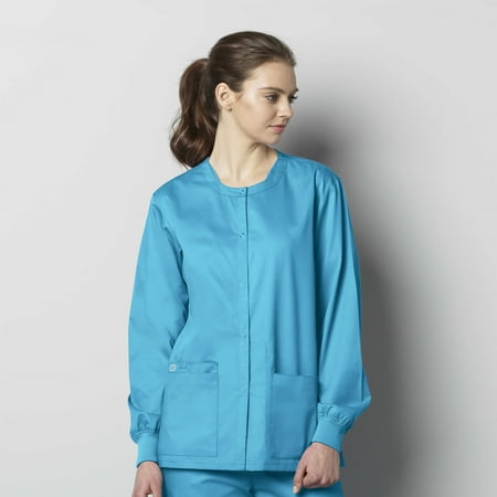WonderWink WonderWORK 800-Unisex Snap Front Scrub Jacket