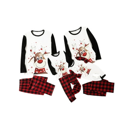 Gwiyeopda Matching Family Pajamas Sets Christmas with Deer Long Sleeve Tee and Plaid Pants Loungewear
Gwiyeopda Matching Family Pajamas Sets Christmas with Deer Long Sleeve Tee and Plaid Pants Loungewear