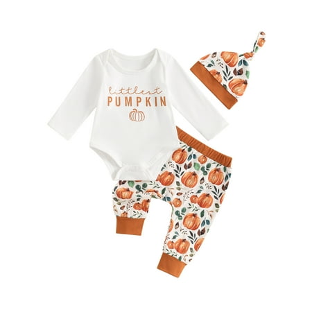 ZINTAOZT Baby Boy Girl First Halloween Outfit Pumpkin Long Sleeve Romper Pants Hat Set 3Pcs Cute Fall Winter Clothes
ZINTAOZT Baby Boy Girl First Halloween Outfit Pumpkin Long Sleeve Romper Pants Hat Set 3Pcs Cute Fall Winter Clothes