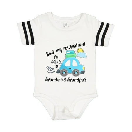 Inktastic Book My Reservation! I m Going to Grandma and Grandpa s Gift Baby Boy or Baby Girl Bodysuit
Inktastic Book My Reservation! I m Going to Grandma and Grandpa s Gift Baby Boy or Baby Girl Bodysuit