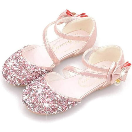 Little Kids Girls Adorable Sparkly Dress Shoes Party Low Heel Pumps Glitter Princess Mary Jane with Bowknot
Little Kids Girls Adorable Sparkly Dress Shoes Party Low Heel Pumps Glitter Princess Mary Jane with Bowknot