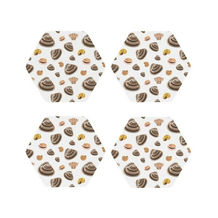 Leather Coasters with Heat-resistant for Drinks Conch Shells Print No.9044 -标题2 Hexagon
Leather Coasters with Heat-resistant for Drinks Conch Shells Print No.9044 -标题2 Hexagon