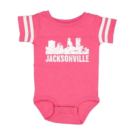Inktastic Jacksonville Skyline Grunge Gift Baby Boy or Baby Girl Bodysuit