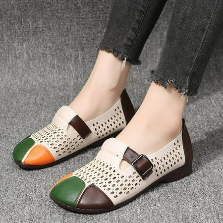 Cathalem Women s Fashion Soft Leather Beef Tendon Soft Bottom Flat Heel Single Shoes Round Toe Four Women s Casual Shoes Size 12 Beige 7.5
Cathalem Women s Fashion Soft Leather Beef Tendon Soft Bottom Flat Heel Single Shoes Round Toe Four Women s Casual Shoes Size 12 Beige 7.5