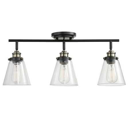 Globe Electric Jackson 3-Light Dark Bronze Track Lighting Kit with Antique Brass Accents 59629
Globe Electric Jackson 3-Light Dark Bronze Track Lighting Kit with Antique Brass Accents 59629
