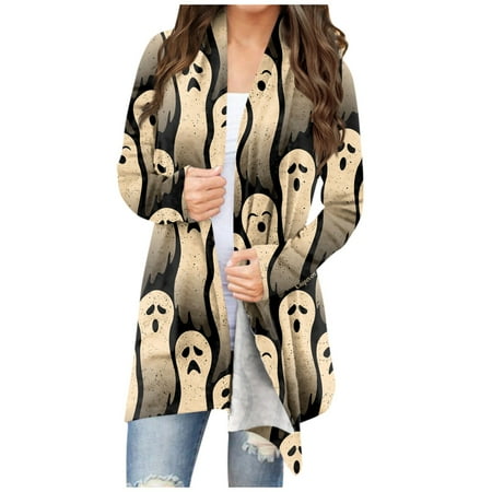 RPVATI Cardigan Dress for Women Ghost Printed Open Front Sweatshirt Maternity Fall Plus Size Cardigans Long Sleeve Halloween Coat Ladies Lightweight Outwear Dark Gray 3XL
RPVATI Cardigan Dress for Women Ghost Printed Open Front Sweatshirt Maternity Fall Plus Size Cardigans Long Sleeve Halloween Coat Ladies Lightweight Outwear Dark Gray 3XL