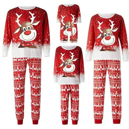 Christmas Family Matching Pajamas Set Xmas Deer Snowflake Long Sleeve Top Pants Sleepwear Homewear Outfit
Christmas Family Matching Pajamas Set Xmas Deer Snowflake Long Sleeve Top Pants Sleepwear Homewear Outfit