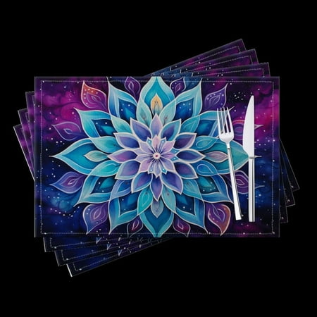BaHomeck placemats Set of 4 Mandala Lotus Flower With Pastel Blue And Pink Colors Cotton Linen rectangle Placemats for Kitchen Dining Table Indoor Outdoor 18*12inch
BaHomeck placemats Set of 4 Mandala Lotus Flower With Pastel Blue And Pink Colors Cotton Linen rectangle Placemats for Kitchen Dining Table Indoor Outdoor 18*12inch