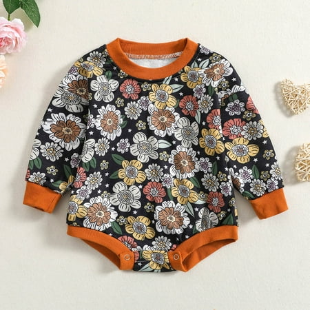 Hunpta Infant Girls Long Sleeve Floral Prints Pullover Romper Newborn Sweatshirt Bodysuits
Hunpta Infant Girls Long Sleeve Floral Prints Pullover Romper Newborn Sweatshirt Bodysuits